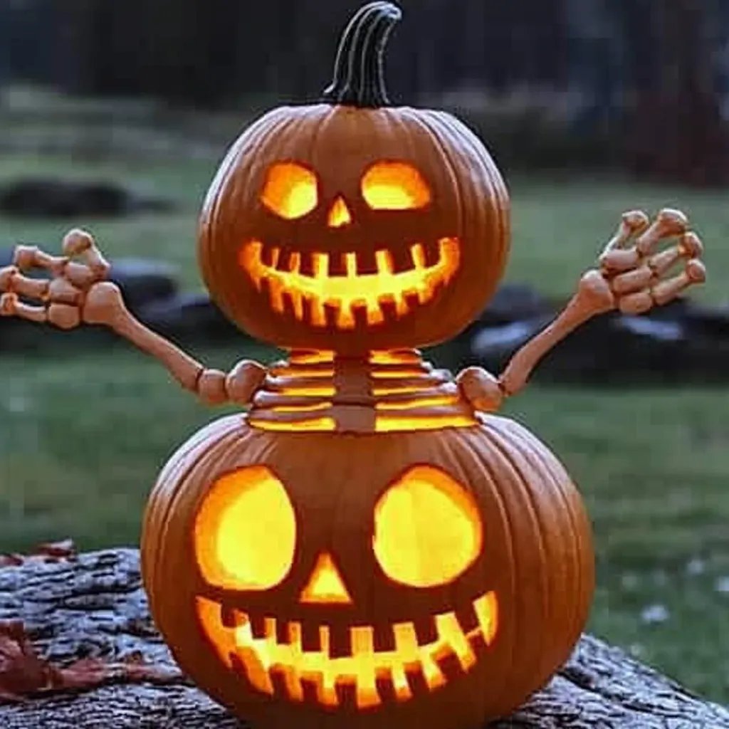 Creating a Friendly Spooky Skeleton Pumpkin Stack: Your Ultimate DIY Guide