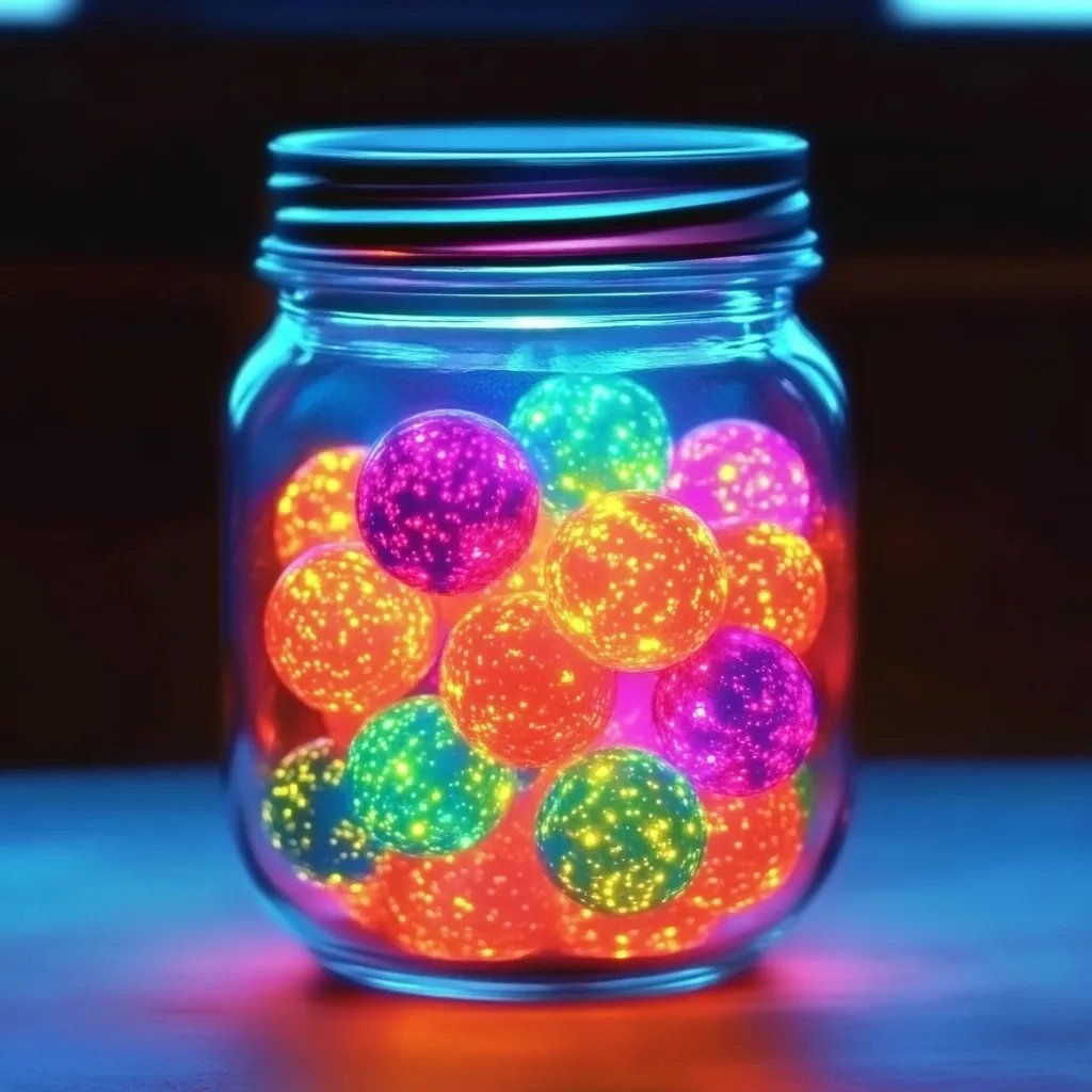 Crafting Magic: How to Make Neon Bouncy Balls in an Aurora Jar