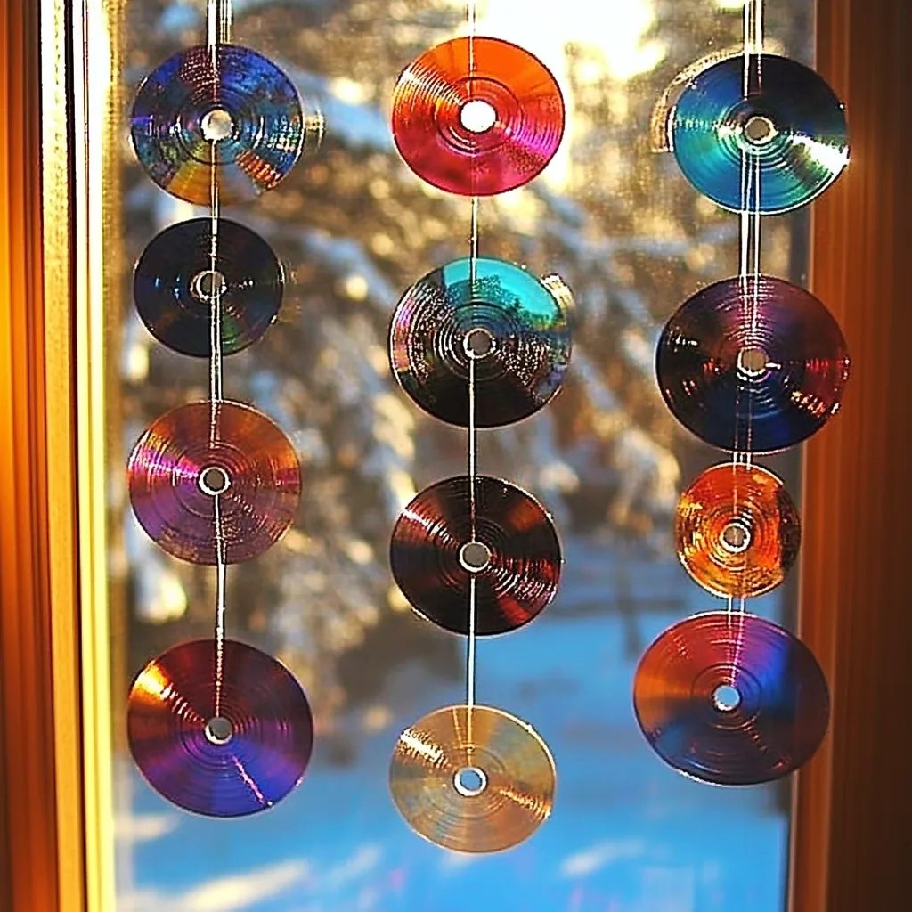 DIY Suncatchers from Old CDs: A Fun and Colorful Crafting Experience