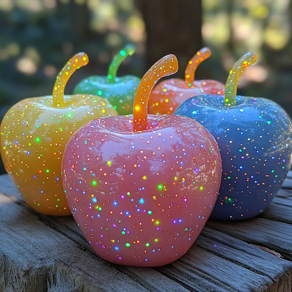 Colorful Glow Candy Apples: An Incredible Ultimate Recipe for 7 Delightful Flavors
