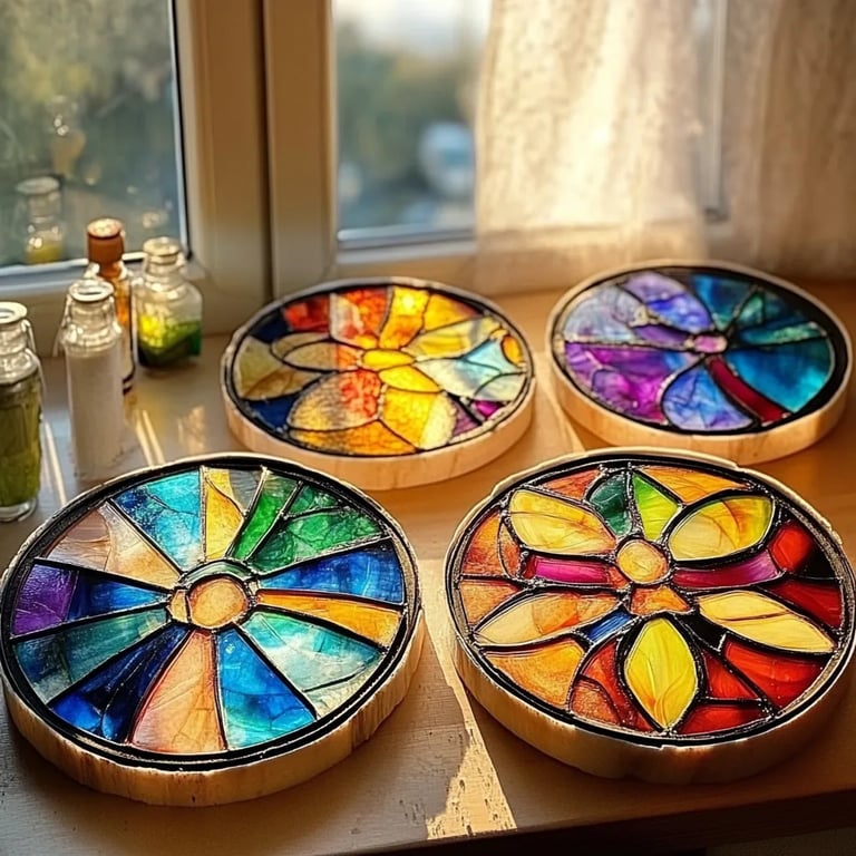 Crafting Your Own Stained Glass Glue Window Art: A Beginner's Journey