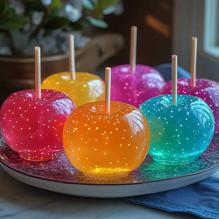 Colorful Glow Candy Apples: An Incredible Secret Recipe